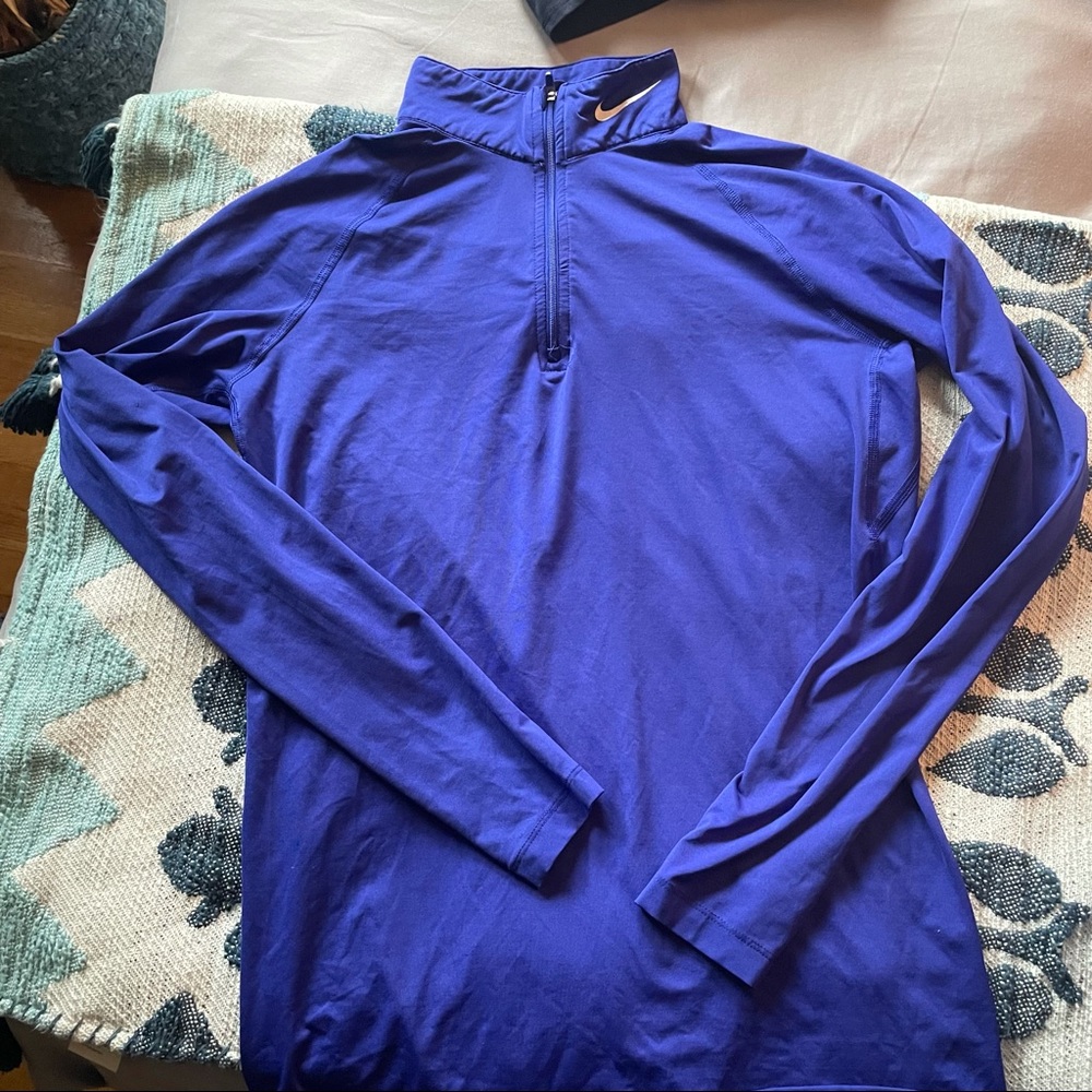 Purple Nike running zip up
